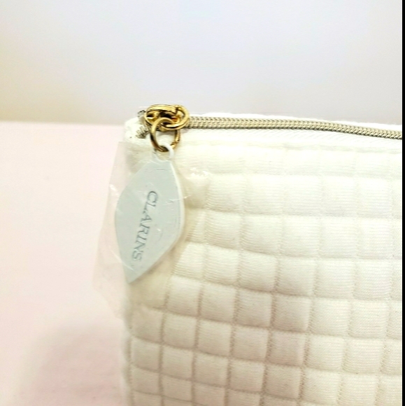 Clarins Soft Quitted Makeup Bag - Picture 2 of 3